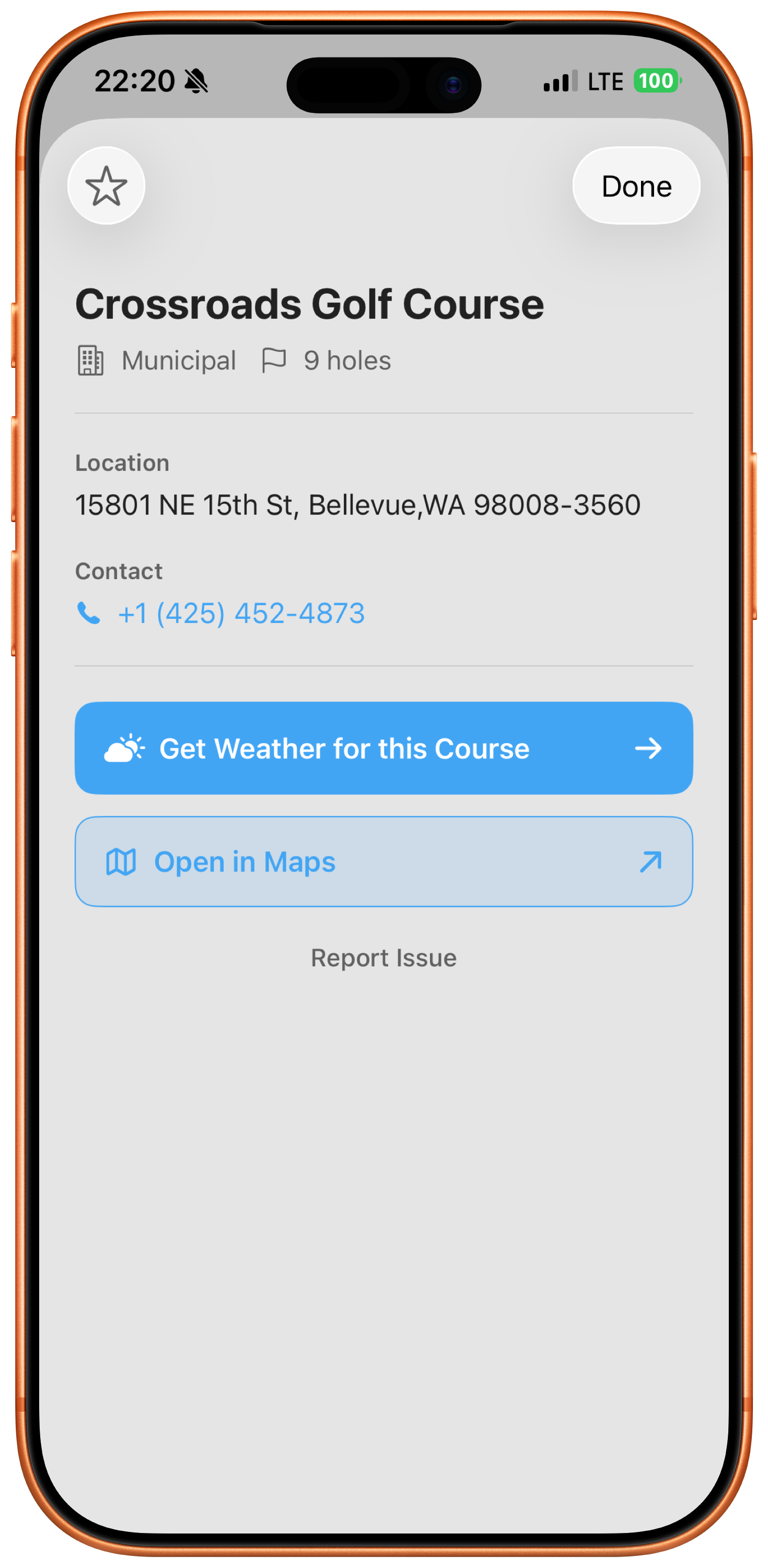 Weather4Golf grip and humidity guidance